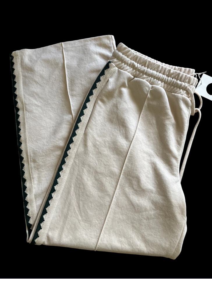 Daily Practice By Anthropologie Side-Stripe Straight-Leg Sweat Pants Nwt